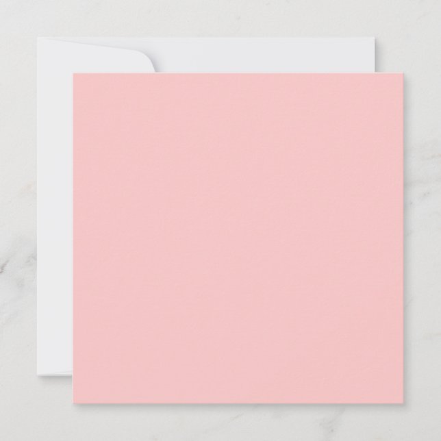 Tea Rose Pink Solid Color Card (Front)