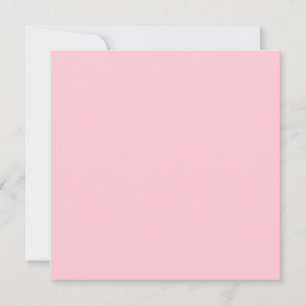 Tea Rose Pink Solid Color Card