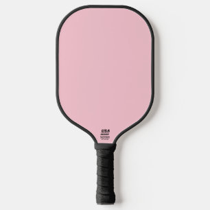 Tea Rose Pink Solid Color Pickleball Paddle