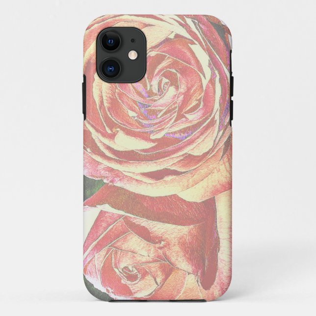 Tea Roses from the Garden Case-Mate iPhone Case (Back)