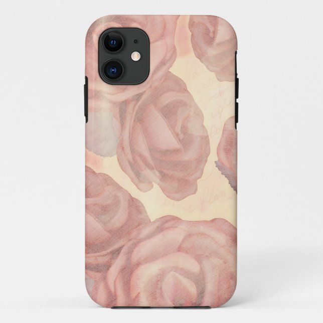 Tea roses, iPhone case (Back)
