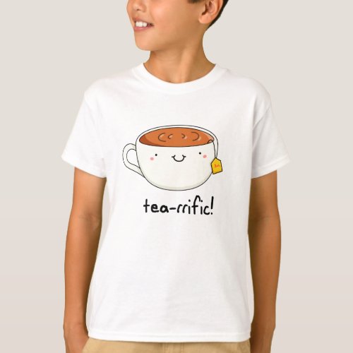 Tea_rrific Funny Cup Of Tea Pun  T_Shirt