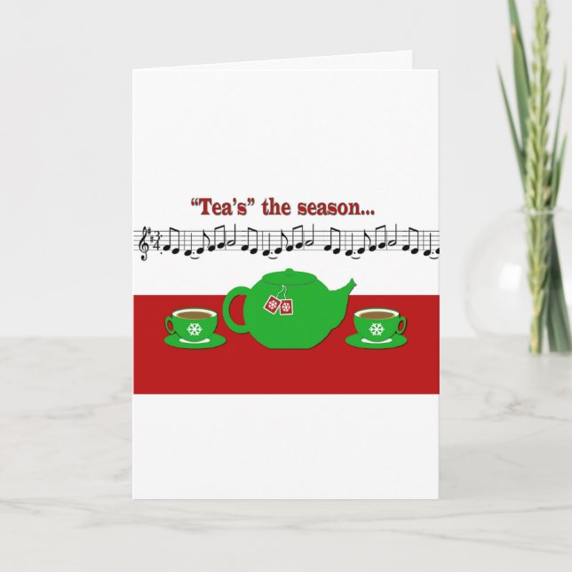 Tea Season Holiday Card (Front)