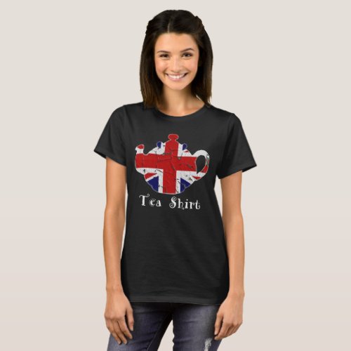 Tea Shirt British UK Teapot T_Shirt