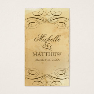 Tea Stained Vintage Wedding 1 - Favor Gift Tags