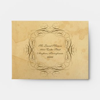 Tea Stained Vintage Wedding 1 - Matching Envelopes by VintageWeddings at Zazzle