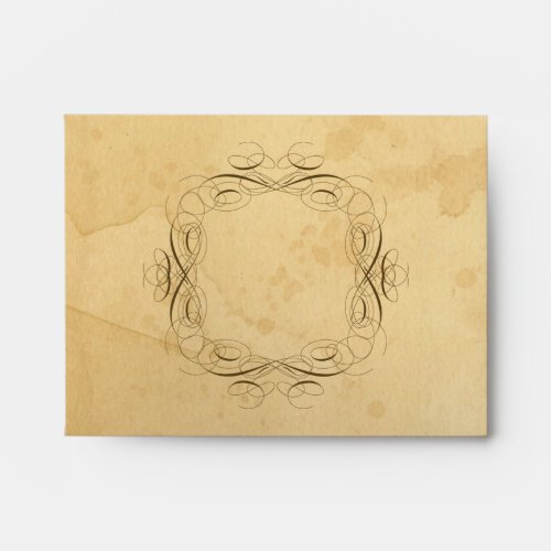 Tea Stained Vintage Wedding 1 _ Matching Envelopes