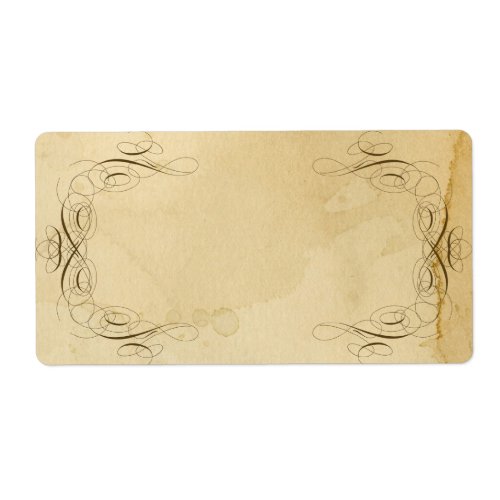 Tea Stained Vintage Wedding 1 - Matching Labels