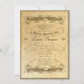 Tea Stained Vintage Wedding 2 - Bridal Shower Invitation (Front)