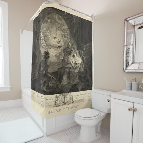 Tea Tax Tempest _ Alternative View Shower Curtain