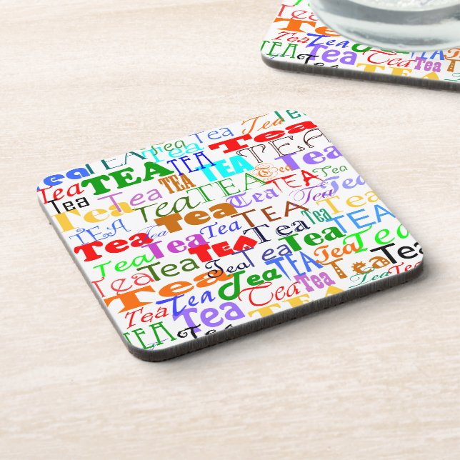 Tea Tea Tea! Drink Coaster (Left Side)