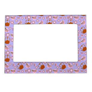 Tea! Teapot, Teacup, Plate, Teakettle Magnetic Fra Frame