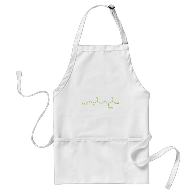 Tea Theanine Molecular Chemical Formula Adult Apron (Front)