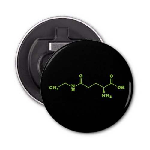 Tea Theanine Molecular Chemical Formula Bottle Opener