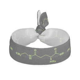 Tea Theanine Molecular Chemical Formula Elastic Hair Tie