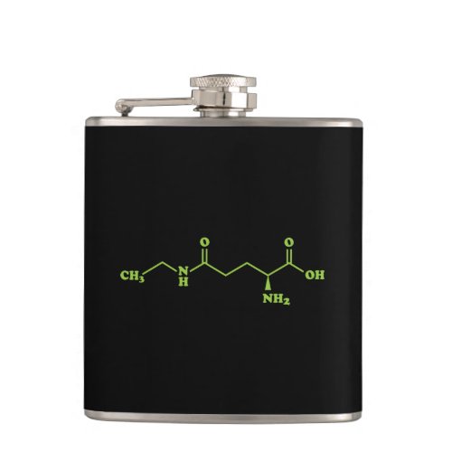 Tea Theanine Molecular Chemical Formula Flask