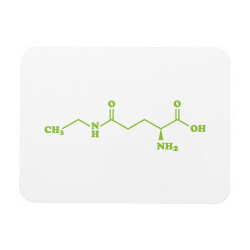 Tea Theanine Molecular Chemical Formula Magnet