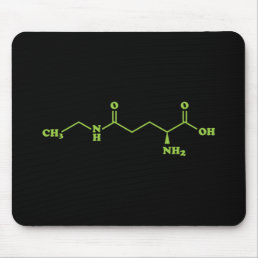 Tea Theanine Molecular Chemical Formula Mouse Pad