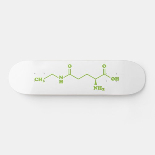 Tea Theanine Molecular Chemical Formula Skateboard
