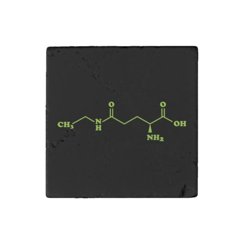 Tea Theanine Molecular Chemical Formula Stone Magnet