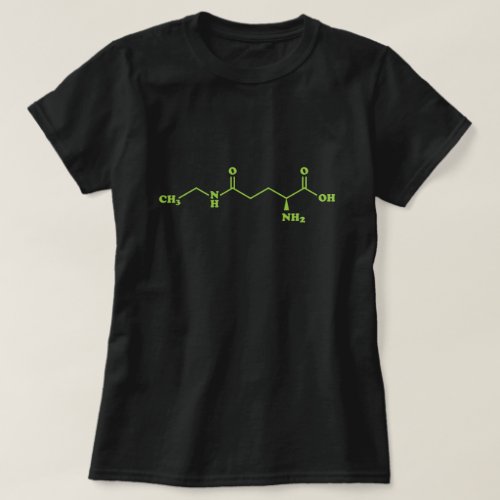 Tea Theanine Molecular Chemical Formula T_Shirt