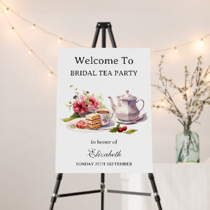 Tea Themed Bridal Shower Welcome Sign