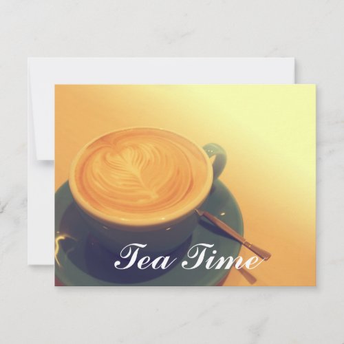 Tea time personalized invite