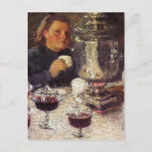 Tea Time: A Samovar by Igor Grabar Postcard