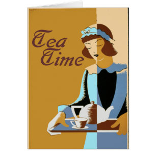 Tea Time, add text, Cards