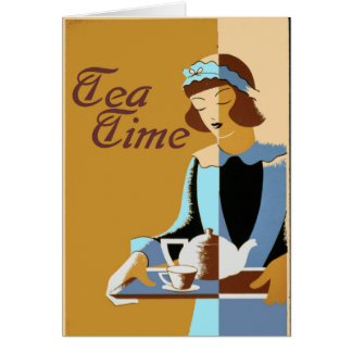 Tea Time, add text, Cards