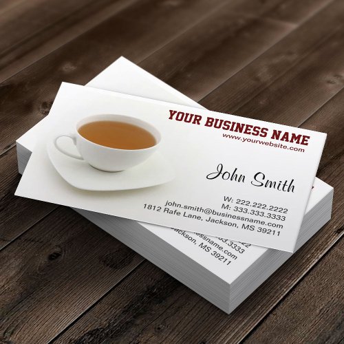 Tea Time Afternoon Tea Shop Business Card