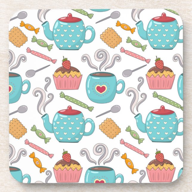 Tea Time and Sweets coaster (Front)