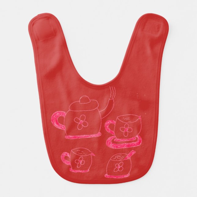 Tea time Babies Bib (Front)