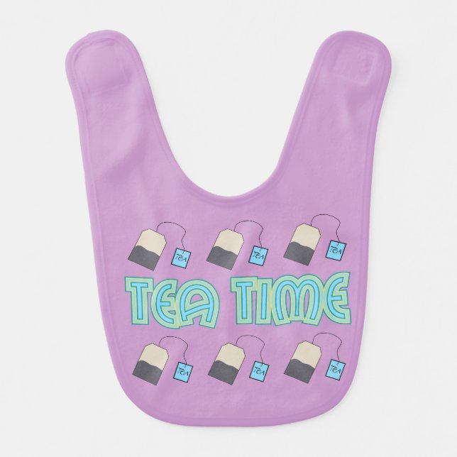 Tea Time Baby Bib (Front)