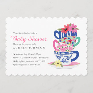 Tea Time Baby Shower Invitation
