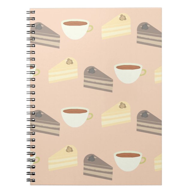 Tea Time Cake Slices and Teacup Notebook (Front)
