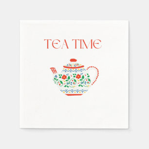 TEA TIME COFFEE MUG NAPKINS