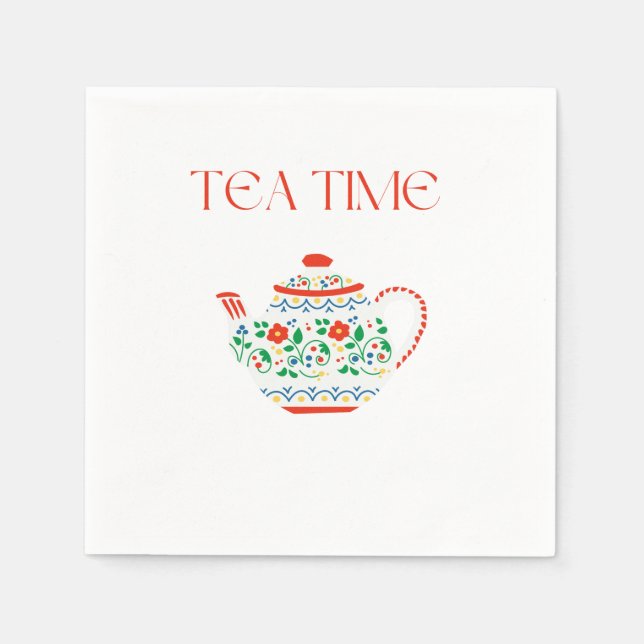 TEA TIME COFFEE MUG NAPKINS (Front)