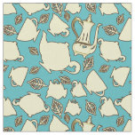 Tea Time Cup, Saucer &amp; Tea Pot Pattern Fabric