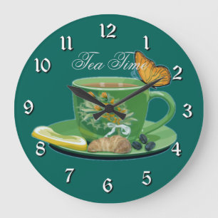 Tea Time Cup & Saucer Wall Clock