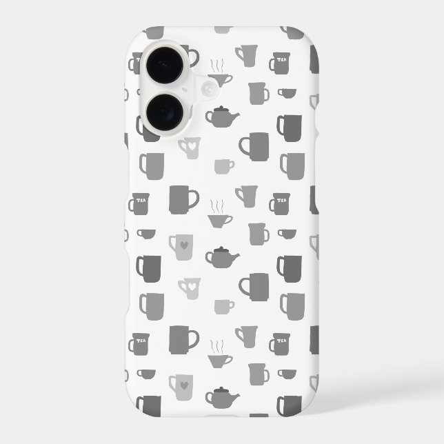 Tea time cups and mugs iphone case (Back)
