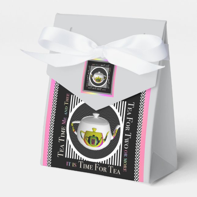 Tea Time  Favor Boxes (Front Side)