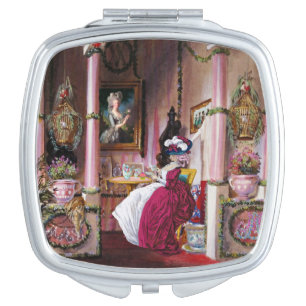 Tea Time for Marie Antoinette - Compact Mirror