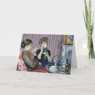 Tea Time Gathering Mary Cassatt Fine Art Birthday Invitation