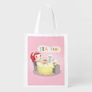 Tea Time Grocery Bag