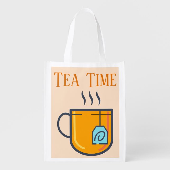 Tea Time Grocery Bag (Front)