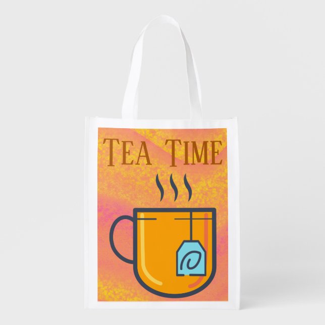 Tea Time Grocery Bag (Front)