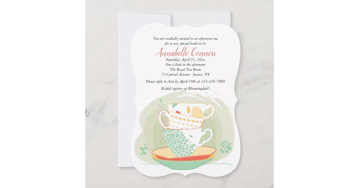 Tea Time Invitation | Zazzle