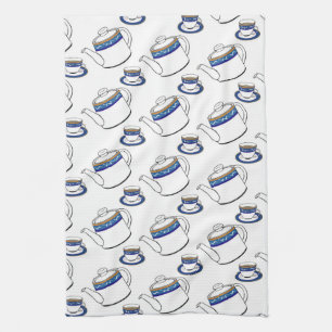 tea time kitchen towel