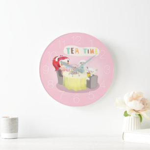 Tea Time Large Clock
